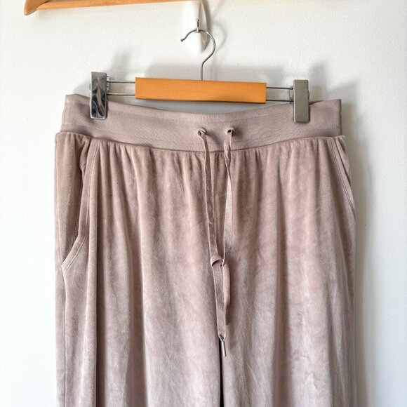 Victoria's Secret Velour High Rise Wide Leg Pants + Sweater Tracksuit SET Large - Picture 6 of 7